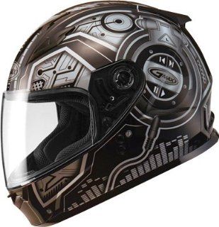 G Max GM 49 Youth Motocross DJ Helmet Black/Silver Size Youth Medium Automotive