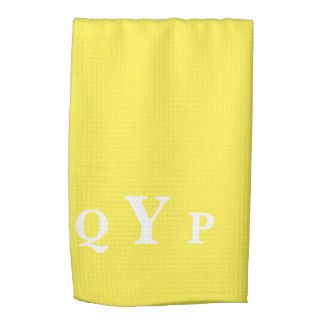 Lemon Yellow Personalizable Upscale Kitchen Towels