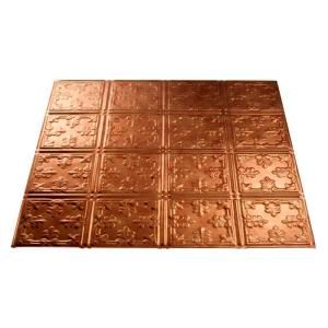 Fasade Traditional 10 2 ft. x 2 ft. Antique Bronze Lay in Ceiling Tile L73 31