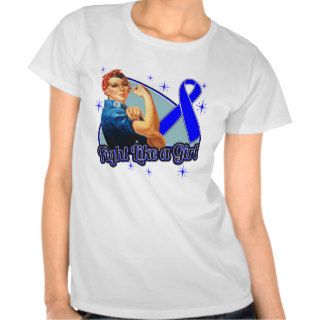 Reye's Syndrome Fight Like A Girl Retro Rosie Shirts
