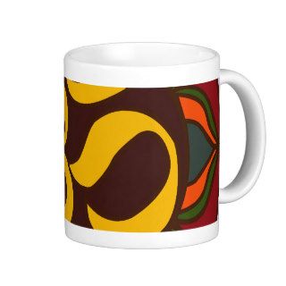Om Retro Symbol Inner Peace Design Coffee Mug
