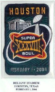 Nfl 2004 Super Bowl Xxxviii Official Patch New England Patriots Vs. Carolina Panthers Mint Condition  Other Products  