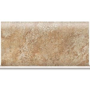 Daltile Del Monoco Adriana Rosso 6 in. x 13 in. Glazed Porcelain Cove Base Floor and Wall Tile DM91S36E9T1P