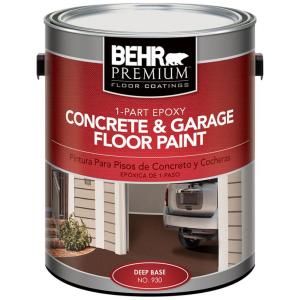 BEHR Premium 1 gal. 1 Part Epoxy Concrete and Garage Floor Paint Base 93001
