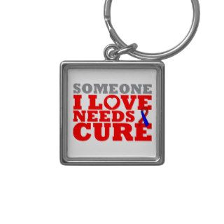 Pulmonary Fibrosis Someone I Love Needs A Cure Key Chain