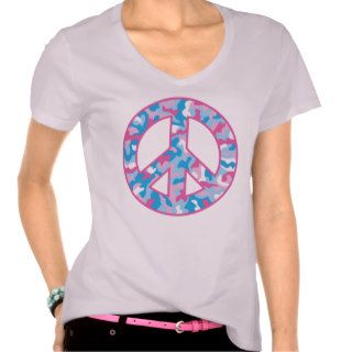 Camo Peace Symbol Tshirt