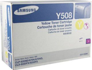 NEW Samsung OEM Toner CLT Y508S (YELLOW) (1 Cartridge) (Color Laser Supplies)