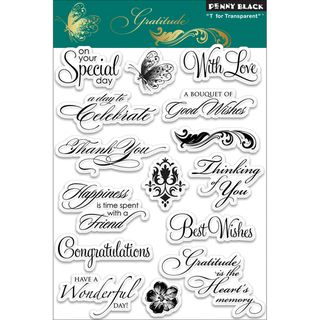 Penny Black 'Gratitude' Clear Stamps Penny Black Clear & Cling Stamps