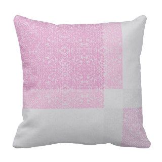 Lace Effect Pastel Pink Geometric Pillow 2 Pattern