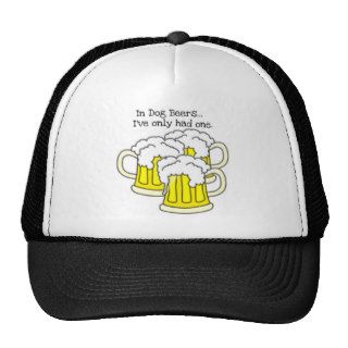 IN DOG BEERSI'VE ONLY HAD ONE. FUNNY BEER SHIRT HAT