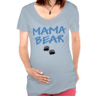 Funny Mama Bear Maternity T Shirt