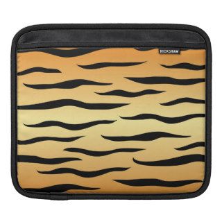 Tiger animal stripes pattern iPad sleeves