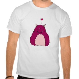 Pink Fuzzy Monster Tee Shirt