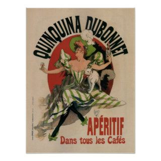 Jules Cheret   QUINQUINA DUBONNET Aperitif 1880s Posters