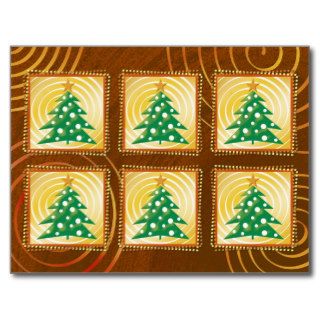 Christmas Trees   Postcard