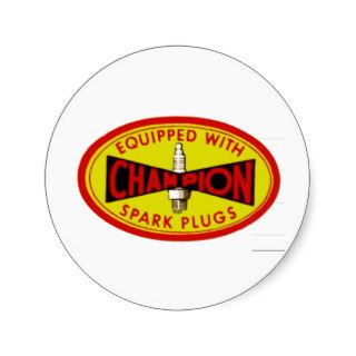 Champion.tif Round Stickers
