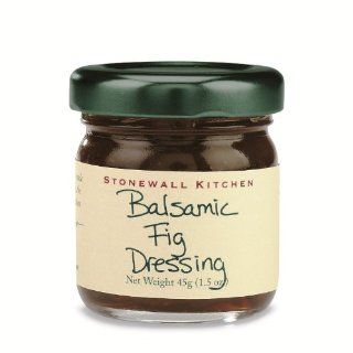 Stonewall Kitchen Balsamic Fig Dressing, Single Serve, 1.3 Ounce (Pack of 9)  Salad Dressings  Grocery & Gourmet Food