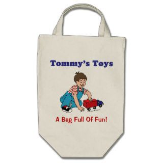Boys Toy Bag, Customized Tote Bag To Carry Toys