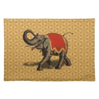 Indian Elephant w/Red Cloth Placemat