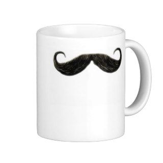 funny mustache mug