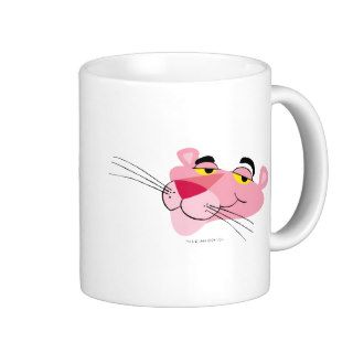 Pink Panther Head Shot Looking Cool Coffee Mugs