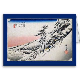 Hiroshige Clear Weather After Snow Print Greeting Card