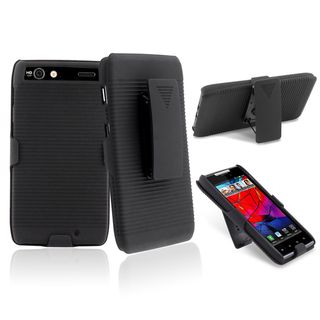 BasAcc Black Holster with Stand for Motorola Droid RAZR XT910/ XT912 BasAcc Cases & Holders