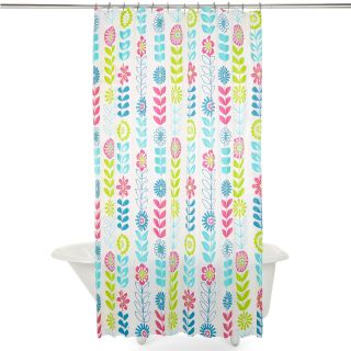 Floral PEVA Shower Curtain