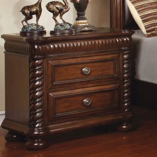 Hokku Designs Bautini 2 Drawer Nightstand IDF 7986N