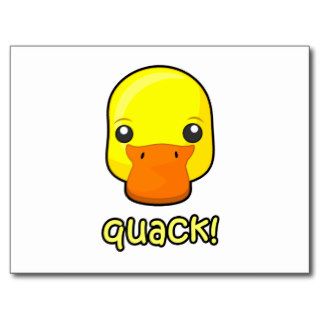 Quack Duck Post Card