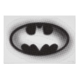 Bat Symbol   Batman Logo Halftone Print
