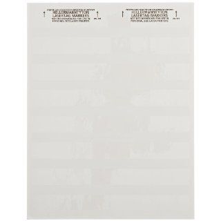 HellermannTyton TAG63L 105 Laser Tag Self Laminating Label, 1.0" X 0.5" X 1.33", 56 Per Sheet, Polyester, White (Pack of 2500) Electrical Tape