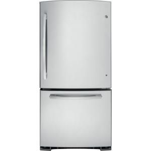 GE 23.1 cu. ft. Bottom Freezer Refrigerator in Stainless Steel GDE23ESESS