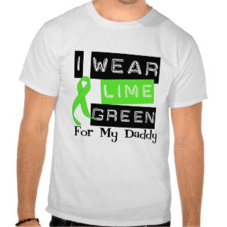 Lymphoma Lime Green Ribbon Daddy Tshirt