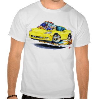 2005 10 Corvette Yellow Car Tee Shirt