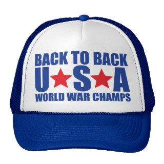Back to Back USA World War Champs Hat