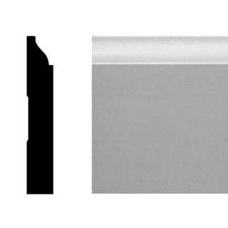 CMPC LWM 623 1/2 in. x 3 1/4 in. x 144 in. MDF Primed Base Moulding Pro Pack 120 LF (10 Pieces) 592715