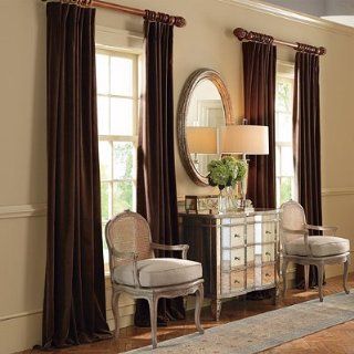 Jackson Velvet Draperies   Brown, 108"L x 48"W   Frontgate   Home And Garden Products
