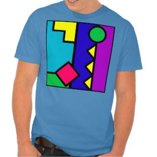 Retro 80s Color Block Tshirts