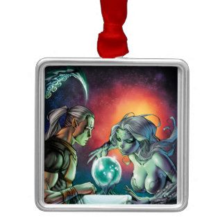 Dream Eater Saga 5B Sea Witch and Pan Crystal Ball Ornament