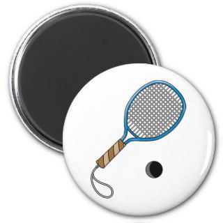 Racquetball Racket Ball Health Sport Fanatic Fridge Magnet