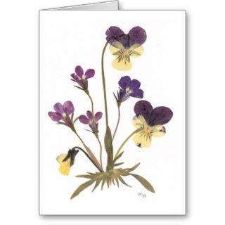 Pressed Flower Design Greeting Cards