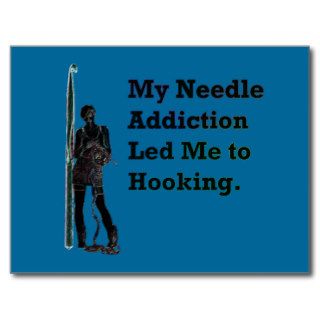 Needle Addiction Postcard