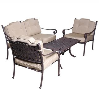 Elegant Cast Aluminum 4 piece Deep seating Set Sofas, Chairs & Sectionals