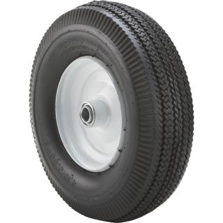 Marathon Tires Pneumatic Wheelbarrow Tire   3/4 Inch Bore, 4.10/3.50 6 Inch