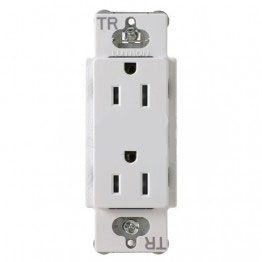 Lutron CARS15TRWH Electrical Outlet, 15A Claro Tamper Resistant Receptacle White