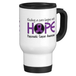 Cure Begins With Hope 5 Pancreatic Cancer Coffee Mugs