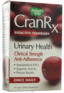 Natures Way   CranRx BioActive Cranberry Urinary Health   30 Vegetarian Capsules