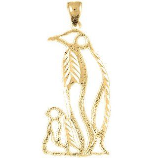 Gold Plated 925 Sterling Silver Penguin Pendant Jewels Obsession Jewelry