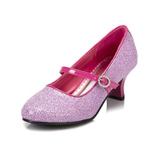 Paillette Flower Girls Wedding Chunky Heel Mary Jane Pumps/Heels with Sequin Shoes(More colors)